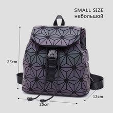 Load image into Gallery viewer, Women Backpack Diamond Lattice Geometry Backpacks