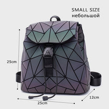 Load image into Gallery viewer, Women Backpack Diamond Lattice Geometry Backpacks