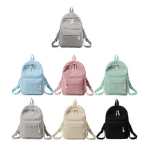 Load image into Gallery viewer, Miyahouse Preppy Style Soft Fabric Backpack