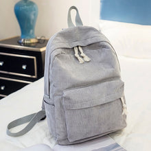 Load image into Gallery viewer, Miyahouse Preppy Style Soft Fabric Backpack