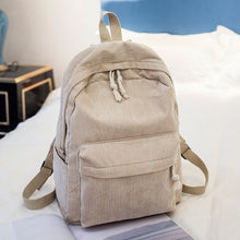 Load image into Gallery viewer, Miyahouse Preppy Style Soft Fabric Backpack