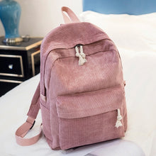 Load image into Gallery viewer, Miyahouse Preppy Style Soft Fabric Backpack