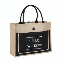 Load image into Gallery viewer, Linen Luxury Large Capacity Female Casual Handbag Beach Shopping Bag