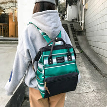 Load image into Gallery viewer, 2019 Korean Style Girls Canvas School Backpack