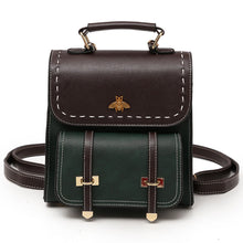 Load image into Gallery viewer, MARFUNY Little Bee Vintage Pu Leather Backpack