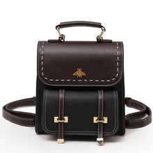 Load image into Gallery viewer, MARFUNY Little Bee Vintage Pu Leather Backpack