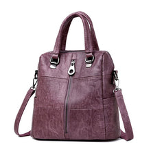 Load image into Gallery viewer, 3-in-1 Women Leather Backpack