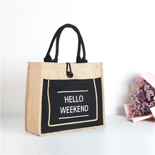 Load image into Gallery viewer, Linen Luxury Large Capacity Female Casual Handbag Beach Shopping Bag