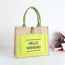 Load image into Gallery viewer, Linen Luxury Large Capacity Female Casual Handbag Beach Shopping Bag