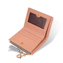Load image into Gallery viewer, Tassel Leather Wallet Women Small