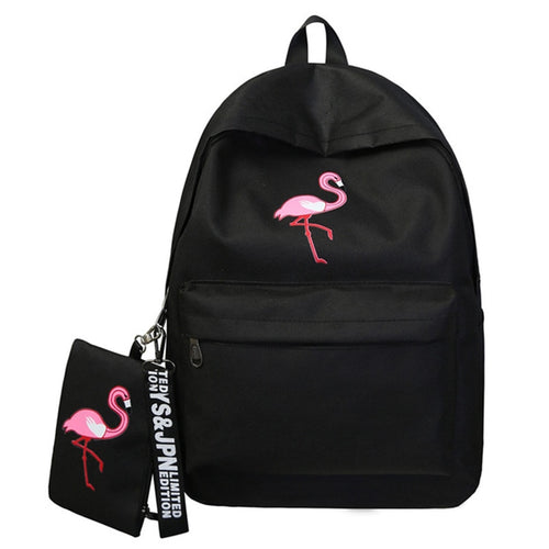 Backpacks Brand Simple Flamingo Printing Backpack
