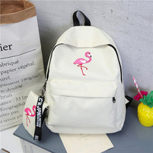 Load image into Gallery viewer, Backpacks Brand Simple Flamingo Printing Backpack