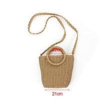 Load image into Gallery viewer, Handmade Handbag Straw Bag   Simple Natural   Beach Bag