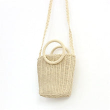 Load image into Gallery viewer, Handmade Handbag Straw Bag   Simple Natural   Beach Bag