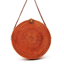 Load image into Gallery viewer, 2019 New Round Straw Shoulder Bag