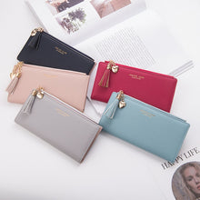 Load image into Gallery viewer, Tassel Women Wallets  Leather