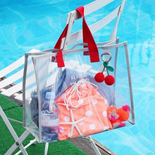 Load image into Gallery viewer, Transparent Beach Bag Large Capacity Waterproof