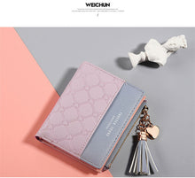 Load image into Gallery viewer, Tassel Leather Wallet Women Small