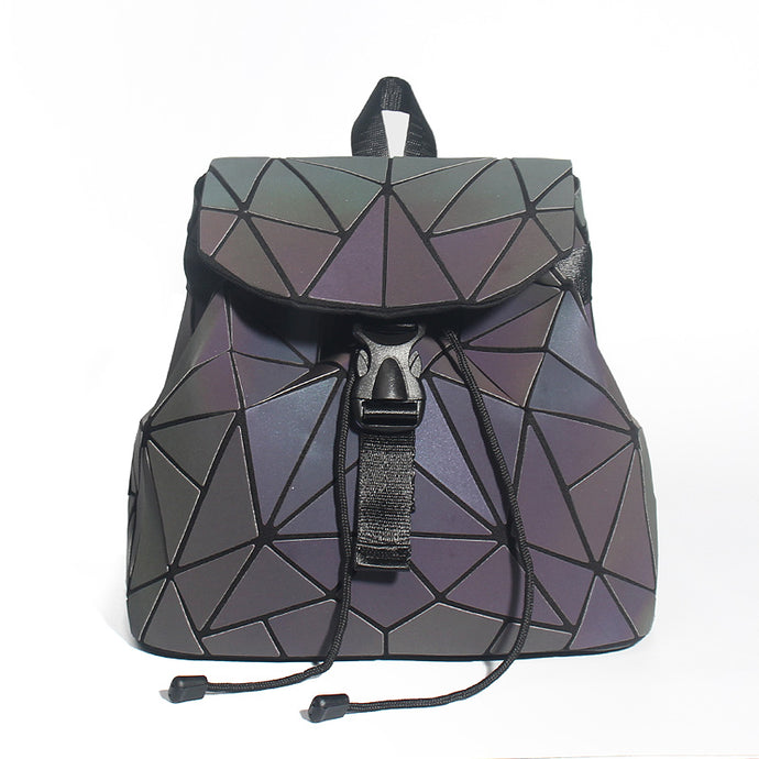 Women Backpack Diamond Lattice Geometry Backpacks